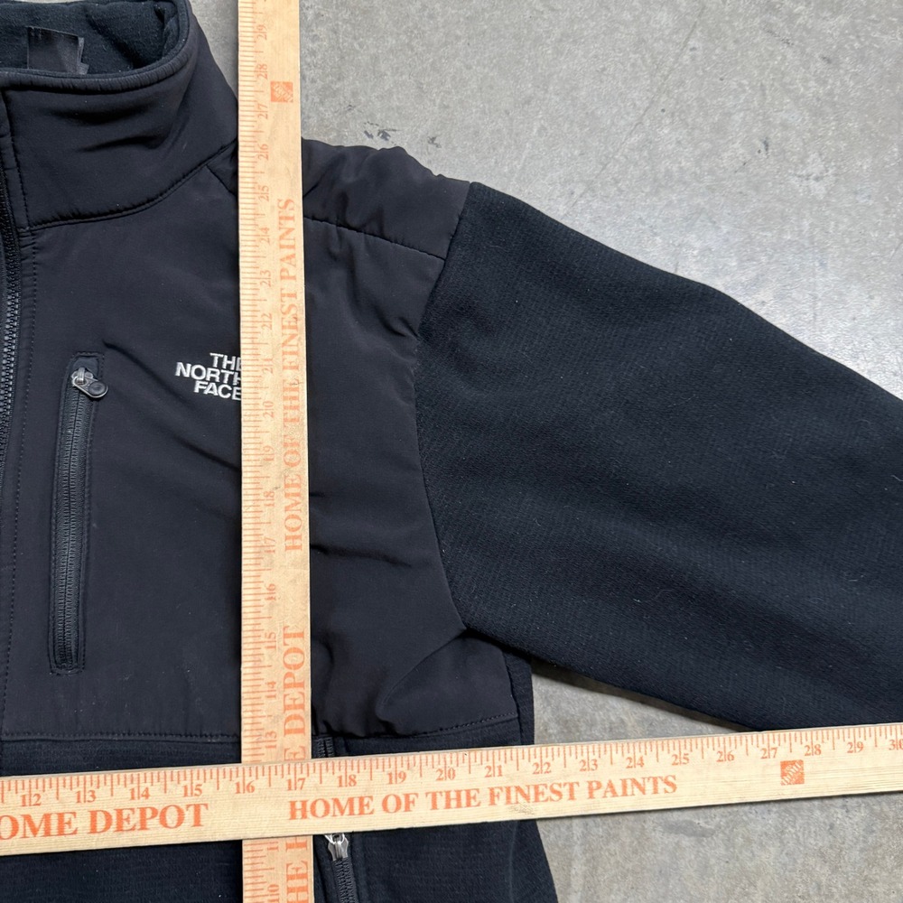 The North Face Denali Fleece Hybrid Jacket Black‎ Full Zip Mock Neck Women XL - Picture 3 of 4
